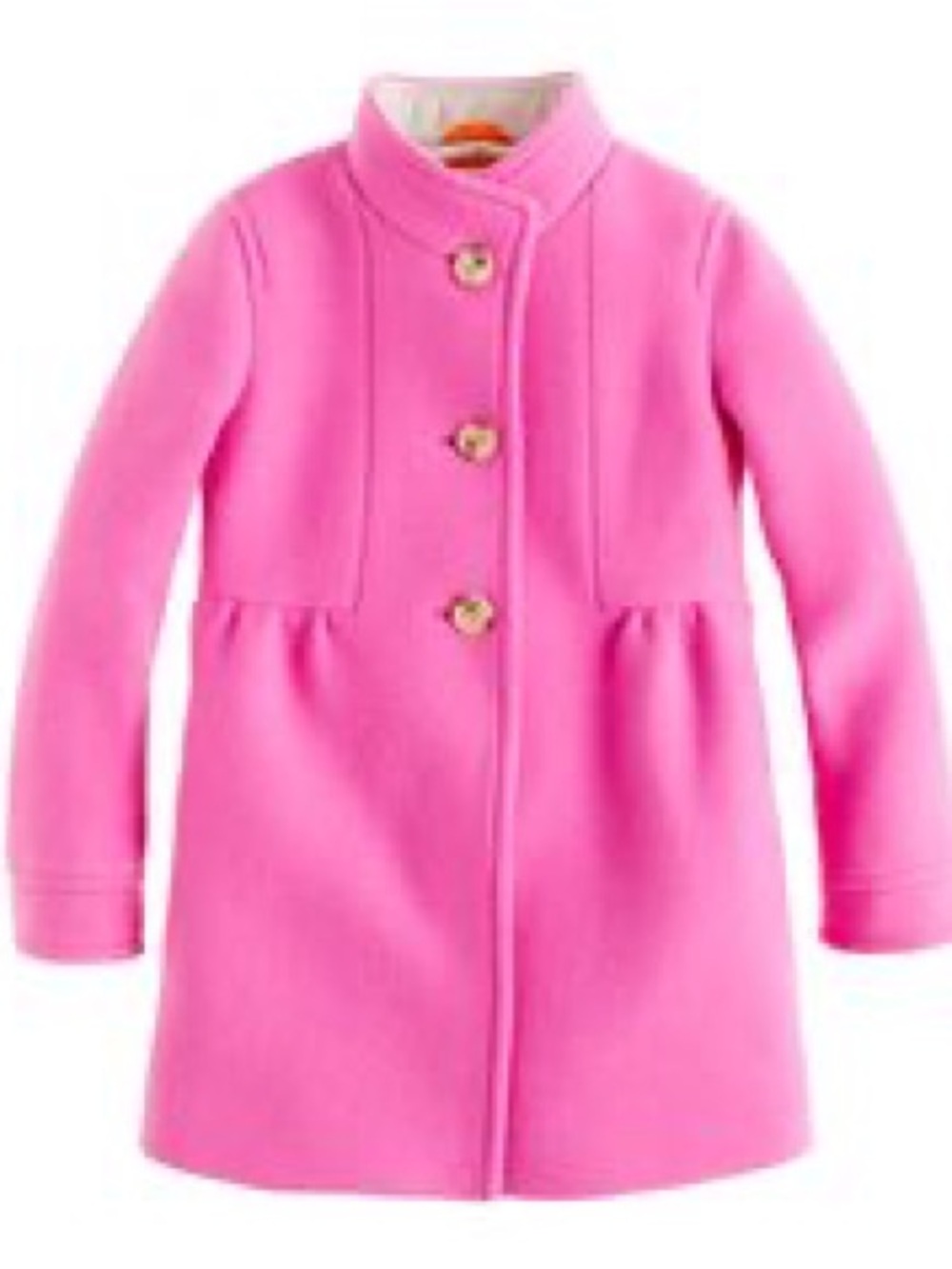 J. Crew Crewcuts Girls' Bright Pink Wool Coat